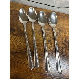 Gibson Stainless Set of 4 Long Handle Ice Tea Spoon